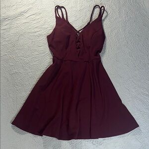 Speechless Red Sleeveless A-Line Mini Dress